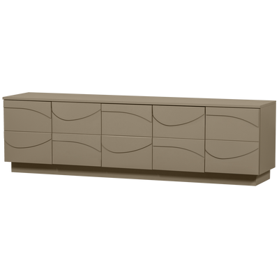 WOOOD TEO TV-bänk i FSC-certifierad furu, lerfärgad