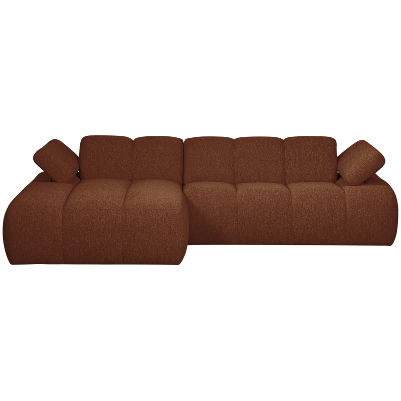 WOOOD Mojo Chaiselongue Soffa Vänster Bouclé Rost