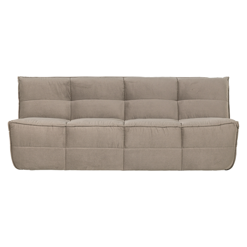 vtwonen CLUSTER 3-Sits Soffa i Sammet Warm