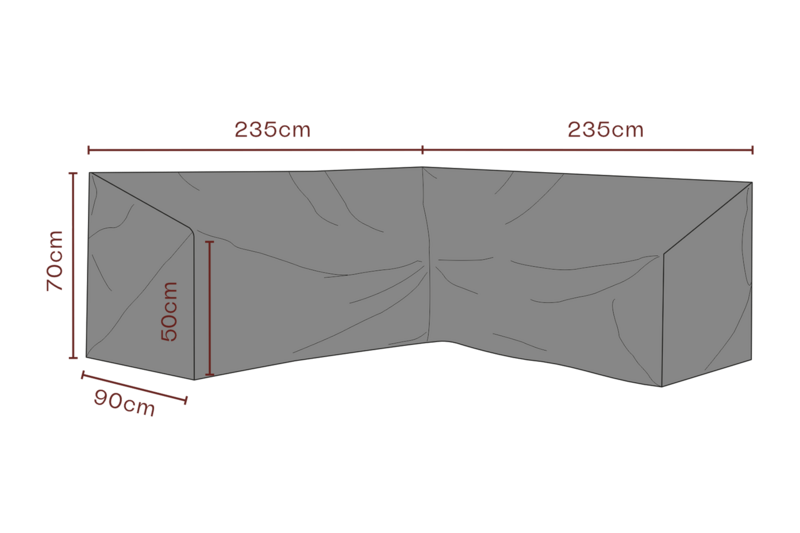 Brafab Möbelskydd Hörnsoffa 235/235x70 cm Premium