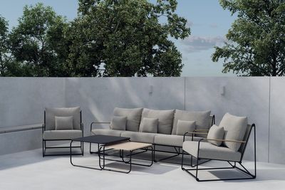 Venture Home Palazzo Lounge Set Svart Svart