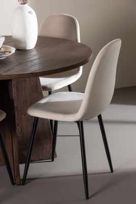 Venture Home Bootcut Matbord med Polar Matstolar