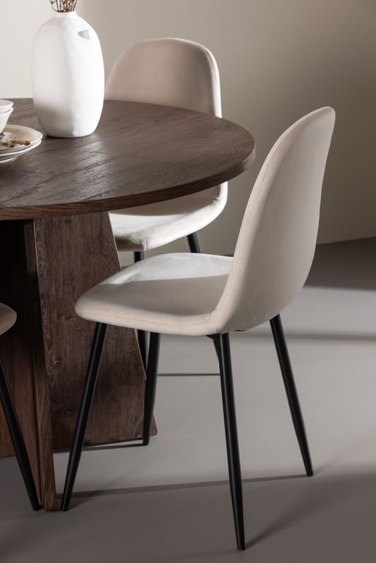 Venture Home Bootcut Matbord med Polar Matstolar