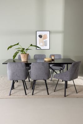 Venture Home Matgrupp Astrid med Stolarna Rosie