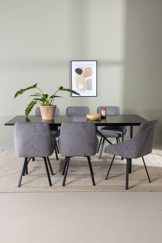 Venture Home Matgrupp Astrid med Stolarna Rosie