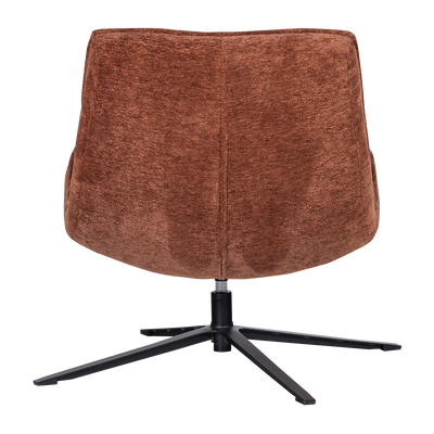 WOOOD Maudi Snurrfåtölj i Brun Chenille