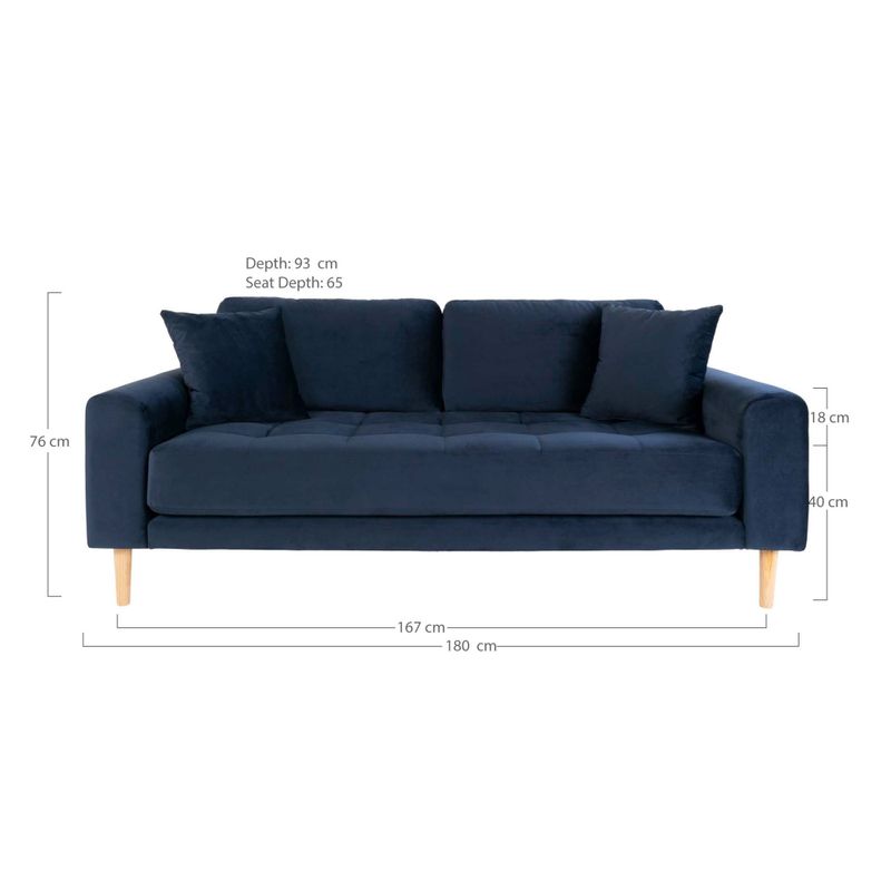 House Nordic Lido 2,5-sits soffa Blå