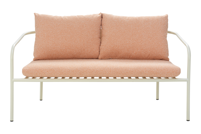 Brafab Bendt Soffa Pearl White / Teddy Orange