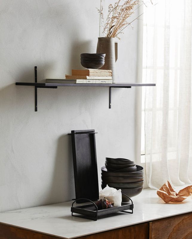 Nordal TANO hylla, trä - svart