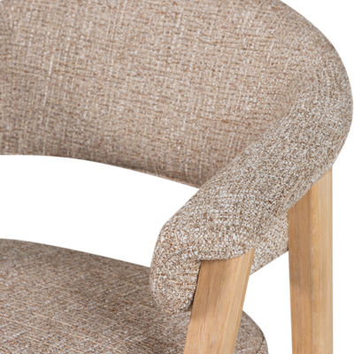 WOOOD Tunar Matstol med Armstöd i Naturligt Ek 2 st