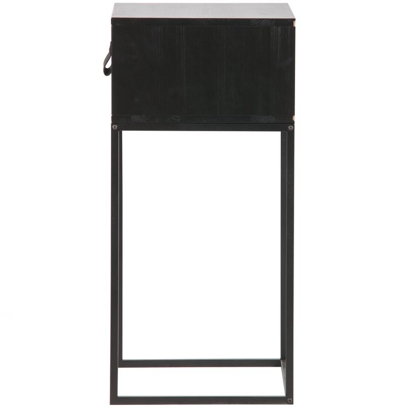 WOOOD Zola Nattduksbord med Låda Svart