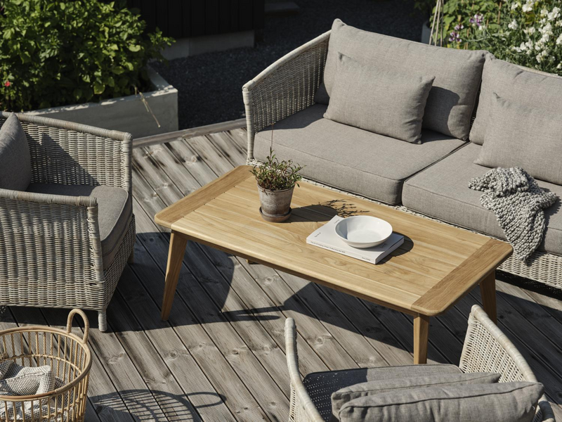 Brafab Aster Fåtölj Beige i Konstrotting inkl. Dynor