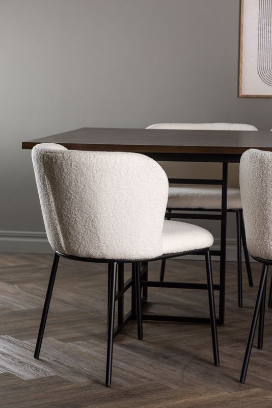 Venture Home Matgrupp Ystad med stolarna Edina