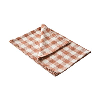 Affari of Sweden INGRID Kökshandduk, Rostbrun/elfenben 6-pack