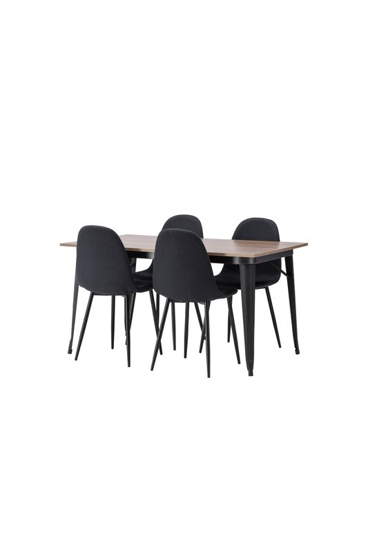 Venture Home Matgrupp Tempe med 4st matstolar Polar