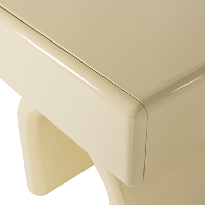 WOOOD Zorel Sängbord i Högglans Mjukrosa