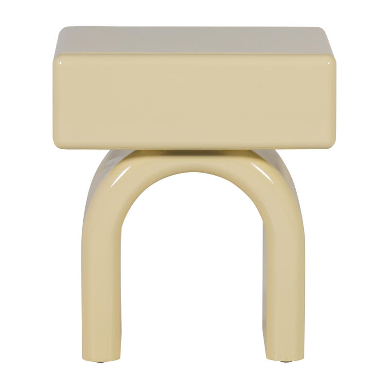 WOOOD Zorel Sängbord i Högglans Mjukrosa