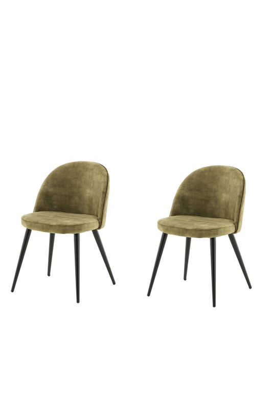 Venture Home Velvet Matstol 2-pack