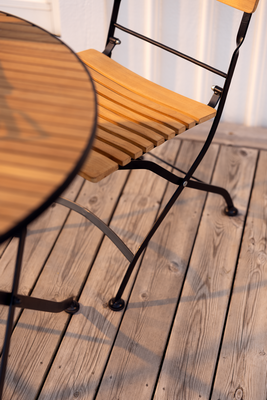 Brafab Brewer Fällstol Svart/Teak