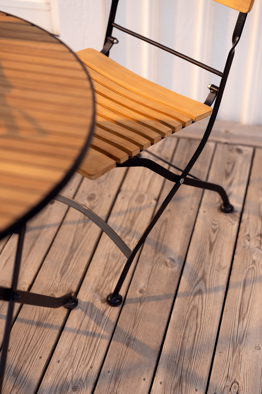 Brafab Brewer Fällstol Svart/Teak