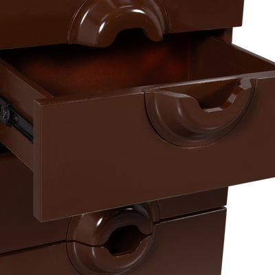 WOOOD Merge Skåp med 6 Lådor i Eukalyptusträ Brun