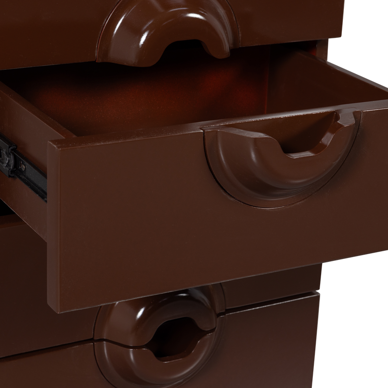 WOOOD Merge Skåp med 6 Lådor i Eukalyptusträ Brun