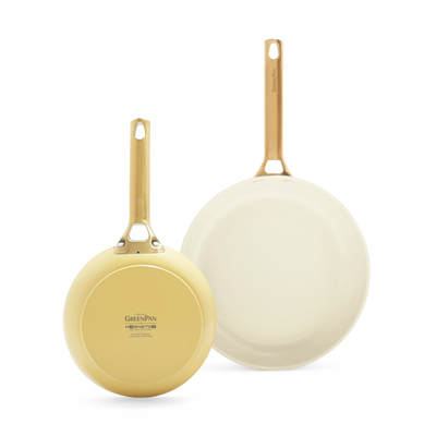 GreenPan Padova stekpanneset 2 delar, gul (20 + 26 cm)