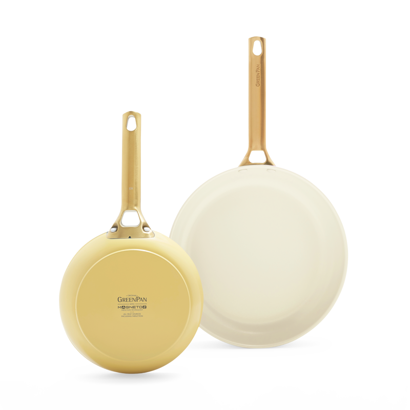 GreenPan Padova stekpanneset 2 delar, gul (20 + 26 cm)