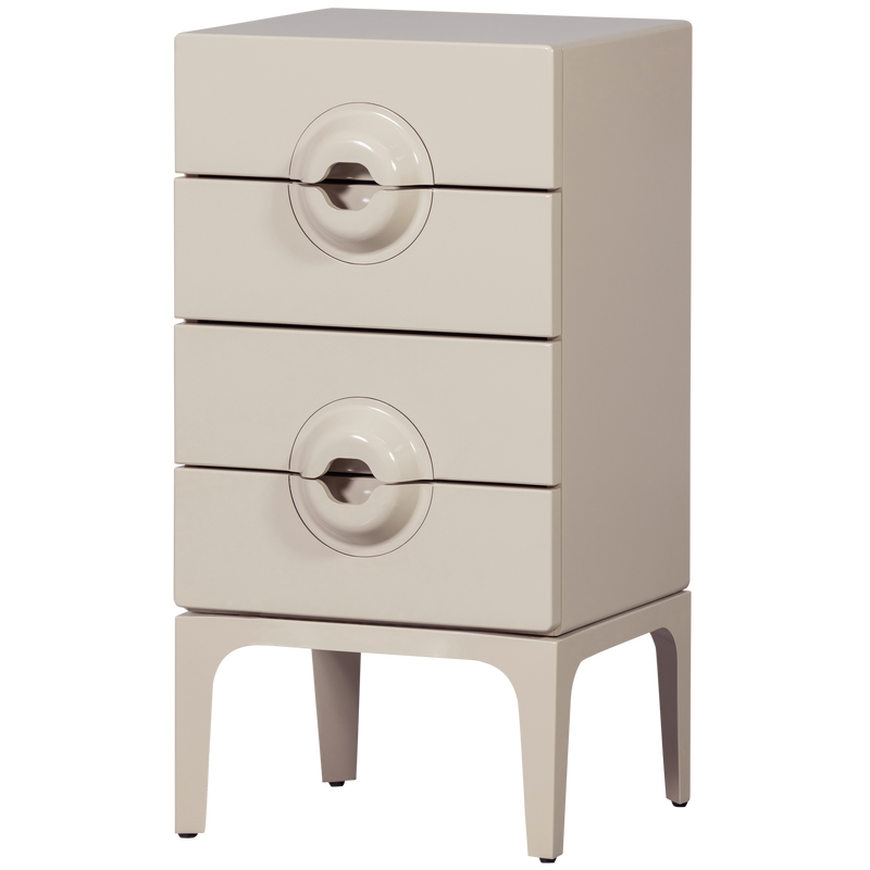 WOOOD MERGE Byrå med 4 Lådor i Eucalyptusträ Greige