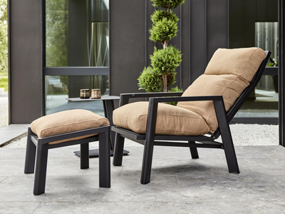 Brafab Slide Fotpall Svart/Cinnamon Gold