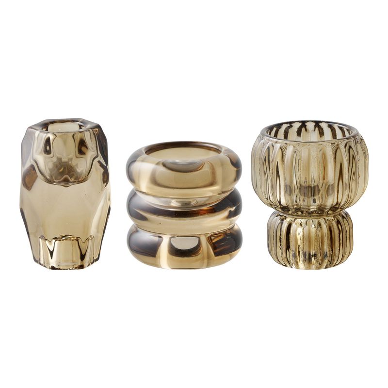 House Nordic Ljusstake Smoked brun