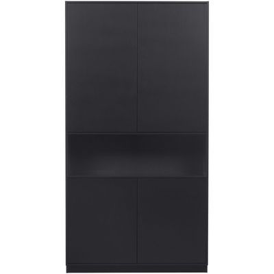WOOOD FINCA Förvaringsskåp 110 cm Djup Svart