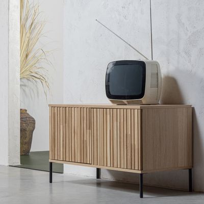 WOOOD New Gravure TV-bänk 100 cm Ek Natur