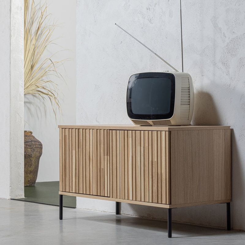 WOOOD New Gravure TV-bänk 100 cm Ek Natur