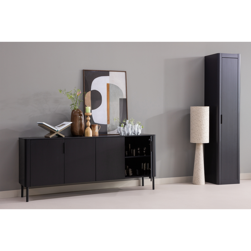 WOOOD Gunnar Smalt Högskåp i Matt Furu