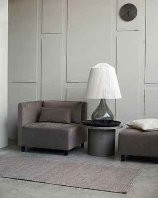 House Doctor Hazel Night Sittpuff Grå/Brun