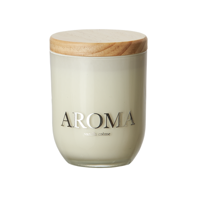 Affari of Sweden AROMA Doftljus S Vanilla cream, Brun/vit