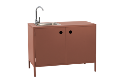 Brafab Kelia utekök med vask och kran Zin Red