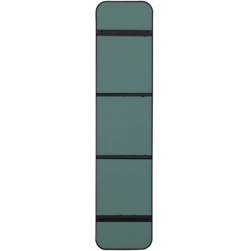 WOOOD Doutzen Spegel 170x40 cm Svart Metall