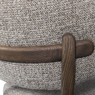 WOOOD Udar Matstol Mörkbrun med Träram 2 st