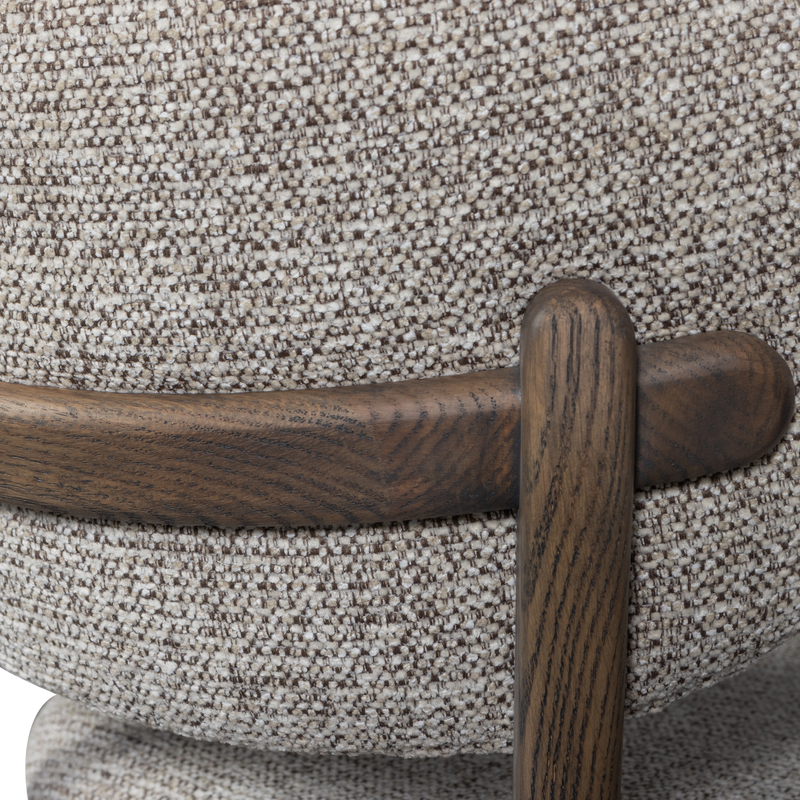 WOOOD Udar Matstol Mörkbrun med Träram 2 st