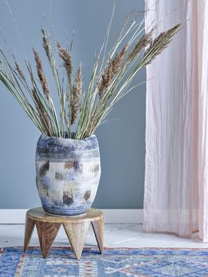 Bloomingville Nienna vas, blå, stengods