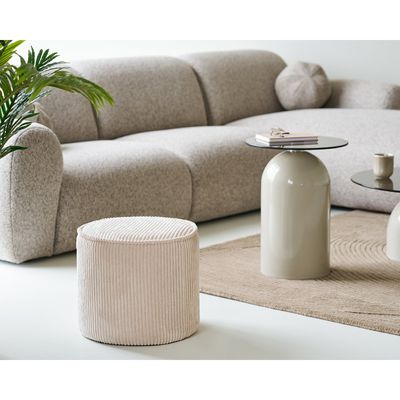 House Nordic Taupo Puff Beige