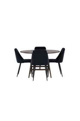 Venture Home Matgrupp Kaseindon med stolarna Night