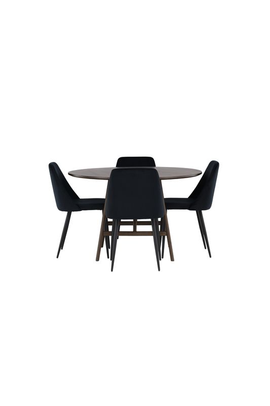 Venture Home Matgrupp Kaseindon med stolarna Night