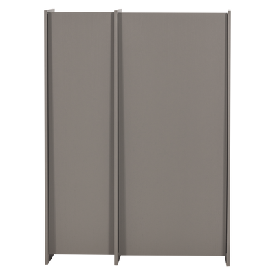 WOOOD BROCK 2-Dörrars Skåp i Askfanér, Varmgrå