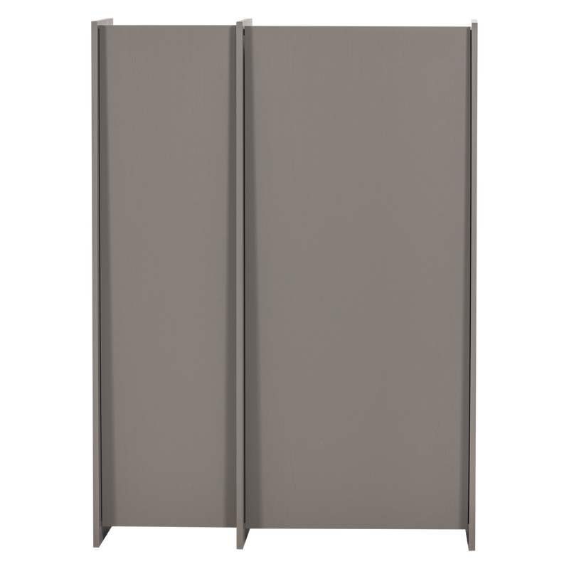 WOOOD BROCK 2-Dörrars Skåp i Askfanér, Varmgrå