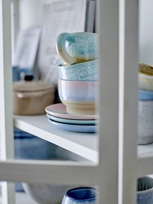 Bloomingville Safie Mugg, Grön, Stengods - 12-pack