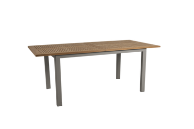 Brafab Lyon Matbord 92x194-252 cm Khaki/Teak