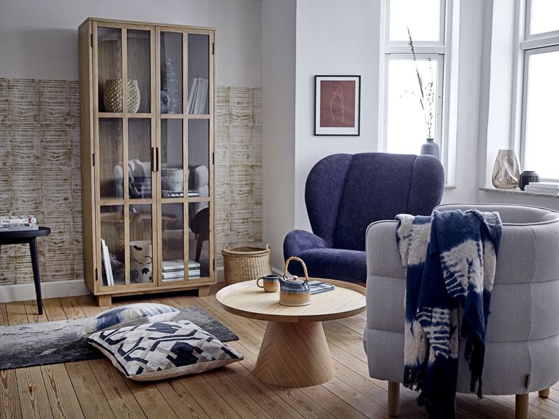 Bloomingville Aura Kopp, Blå, Porcelain - 12-pack